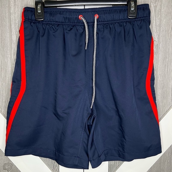 D19.15 Speedo Men's 8" Colorblock Swim Shorts - (Navy, Medium) - Picture 4 of 9